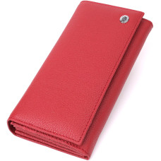 Женский вместительный кошелек из натуральной кожи ST Leather 23096 Красный