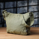 Сумка на плече из качественного текстиля Vintage sale_15131 Оливковый