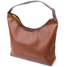 Женская сумка из переплетенной экокожи Vintage sale_15142 Коричневый