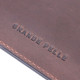 Надежная обложка из винтажной кожи на военный билет Тризуб ЗСУ GRANDE PELLE 185039 Коричневая