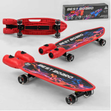Скейтборд Best Board S-00710 с музыкой и дымом USB зарядка аккумуляторные батарейки колеса PU со светом