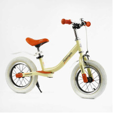 Велобег Corso "Triumph" стальная рама, надувные колеса 12", ручной тормоз, подножка, крылья, звоночек