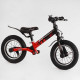 Велобег "Skip Jack" 44538 черно-красный, надувные колеса 12", стальная рама с амортизатором, ручной тормоз, подножка