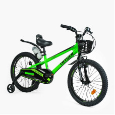 Велосипед 2-х колесный 20" Corso TG-67311 Tayger алюминиевая рама, ручной тормоз, доп. колеса, колокольчик, бутылочка