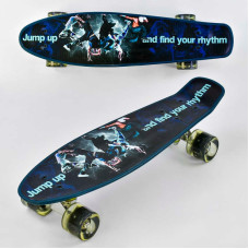 Скейт Best Board Р-13780 доска 55 см  колёса PU со светом