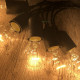 Ретро гирлянда для помещений LedGO, 5 метров 10 ламп накаливания, чёрная