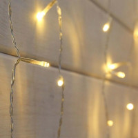 Гірлянда Водоспад LedGO 2*2 м, 240LED прозорий провід, теплий білий
