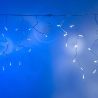 Гірлянда Бахрома LedGO 3*0,5 м, 108LED, прозорий провід, синій