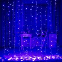 Гірлянда Водоспад LedGO 2,5*2,5 м, 480LED, прозорий провід, синій