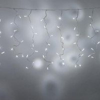 Гірлянда вулична Міні Штора LedGO Optima, 3*0,8 м, 140LED, прозорий провід, холодний білий