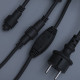 Гирлянда уличная Нить LedGO Premium, 10 м, 100LED, с мерцанием flash, черный провод, синий