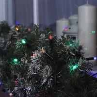 Гірлянда вулична Нитка LedGO Premium 10 м, 100LED, з мерехтінням flash, чорний провід, різнокольоровий