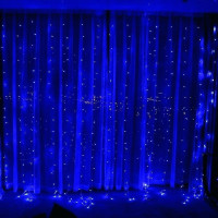 Гирлянда Водопад LedGO 2*2 м, 240LED, + статика, прозрачный провод, синий