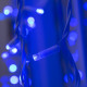 Гирлянда уличная Штора LedGO Premium, 2*2 м, 216LED, с мерцанием flash, белый провод, синий