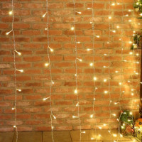 Гирлянда Водопад LedGO 2,5*2,5 м, 480LED, прозрачный провод, теплый белый