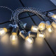 Ретро гирлянда для помещений LedGO, 15 метров 30 филаментных LED ламп, зебра