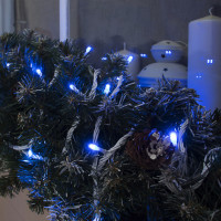 Гірлянда вулична Нитка LedGO Optima 30 м, 300LED, білий провід, колір синій