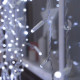 Гирлянда уличная Штора LedGO Premium, 3*3 м, 480LED, с мерцанием flash, белый провод, холодный белый