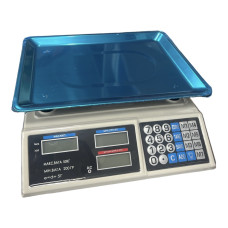 Весы электронные торговые два дисплея KA 375 до 50кг с водонепроницаемой клавиатурой