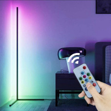 Напольная угловая светодиодная RGB Stand лампа с пультом светильник от сети 140 см