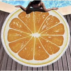 Коврик подстилка на пляж 150*150 "Апельсин"
