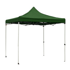 Раздвижной шатер 3*3 усиленный Зеленый (Белый каркас)