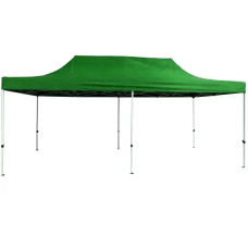 Раздвижной шатер 3*6 усиленный Зеленый (Белый каркас)