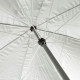 Торвговый зонт 2.5 м с напылением (Черный металл)