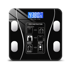 Напольные умные фитнес весы до 180кг, с Bluetooth, A-8003, Черный