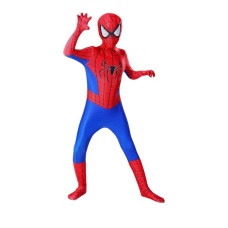Человек Паук Костюм Мен Спайдер Spider Man Комбинезон + Балаклава (S – 100-110см)