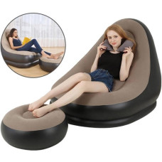 Надувной диван / надувное кресло с пуфом Air Sofa + Насос (1ящ.=10шт.)