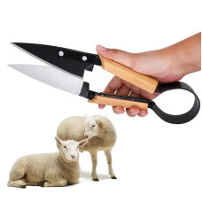 Ножницы для стрижки овец и собак с деревянной ручкой