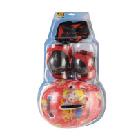 Комплект детской защиты для роликов (наколенники,налокотники,перчатки и шлем) Красный