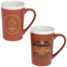 Кружка фарфоровая "Coffeе" 400мл, 2 дизайна