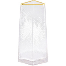 Ваза стеклянная Ancient Glass "Elegant" Ø13x22см, прозрачное стекло