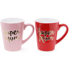 Кружка керамическая "Super Mom" 340мл