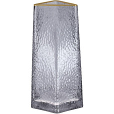 Ваза стеклянная Ancient Glass "Elegant" Ø13x22см, дымчатое серое стекло