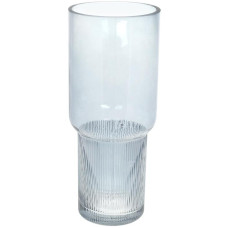 Ваза декоративная Ancient Glass "Фуджи" 32х13см, стекло, светло-голубой