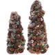 Декоративная елка "Шишки и ягоды" 48см с натуральными шишками