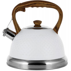 Чайник Kamille Whistling Kettle White 2.7л з нержавіючої сталі зі свистком