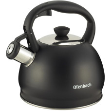 Чайник Ofenbach Magic Kettle 2л з нержавіючої сталі зі свистком, чорний матовий