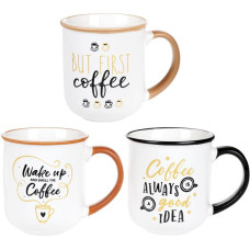Кружка фарфоровая "Coffe is a good idea" 380мл