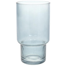 Ваза декоративная Ancient Glass "Фуджи" 25.5х14см, стекло, светло-голубой