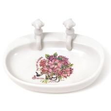 Мыльница SAVON 14х10х5.5см, фарфор