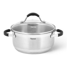 Кастрюля Fissman Magnifika 2.1л с силиконовыми накладками на ручках