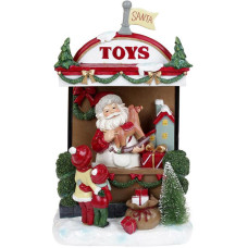Новорічна композиція «Santa's Toy Store» з LED підсвічуванням 22х14х33см, полістоун