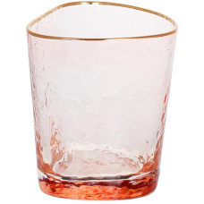 Набор 4 стакана Diva Pink 350мл, розовый с золотым кантом
