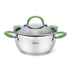 Кастрюля Fissman Charlotte 2.5л с крышкой-дуршлагом