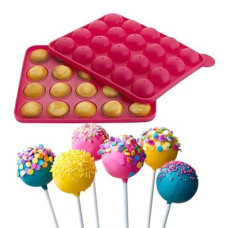 Силиконовая форма для Кейк Попсов (CAKE POPS) 23х19см 20 ячеек